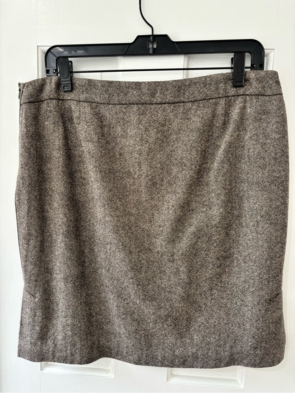 Max Studio Brown Herringbone Pencil Skirt